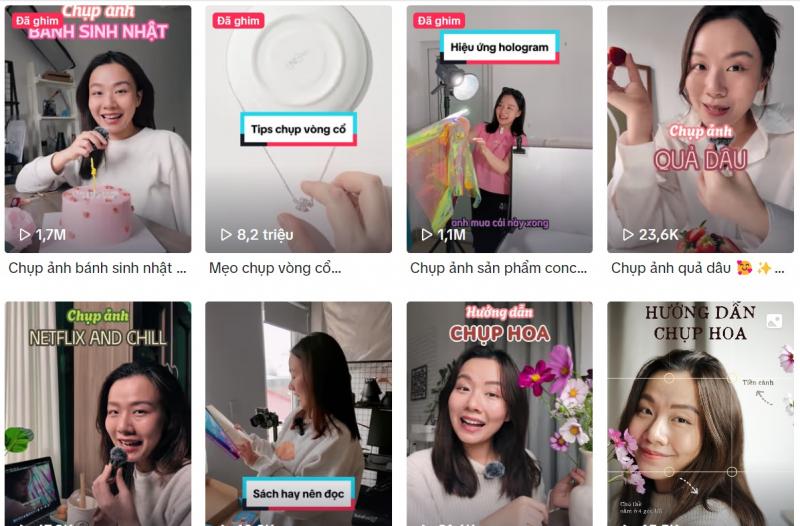 Kênh TikTok Hà Nắng Photo