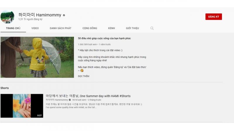 Nội dung kênh youtube