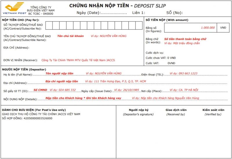 Chứng nhận thanh toán