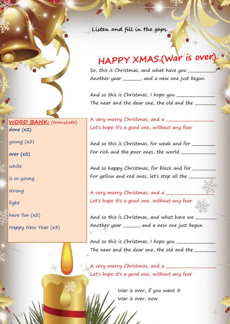 Happy Christmas (War Is Over)