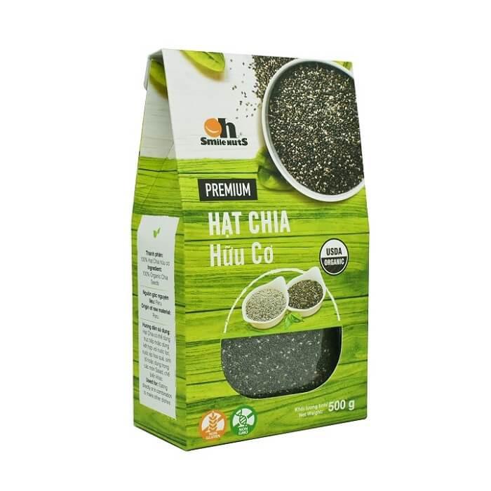 Hạt chia đen hữu cơ Smile Nuts