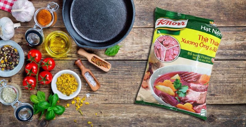 Hạt nêm Knorr thịt thăn, xương ống và tủy