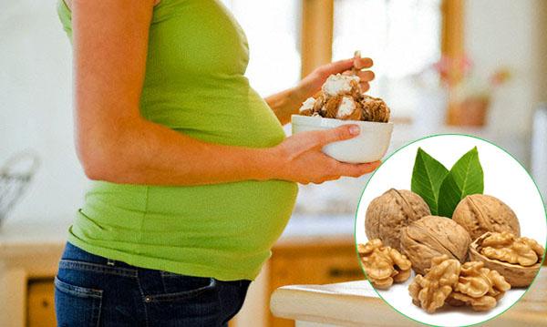 Hạt óc chó tốt cho thai nhi