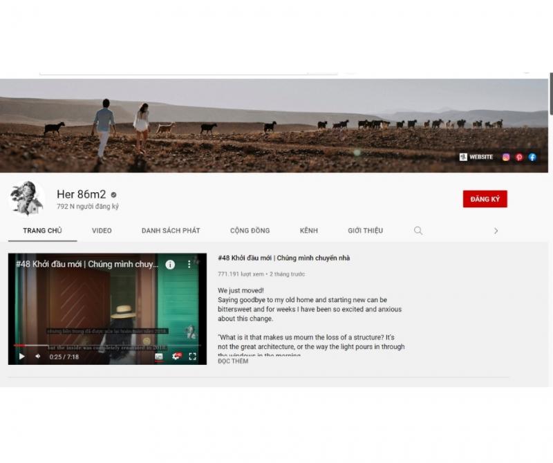 Kênh youtube Her 86m2