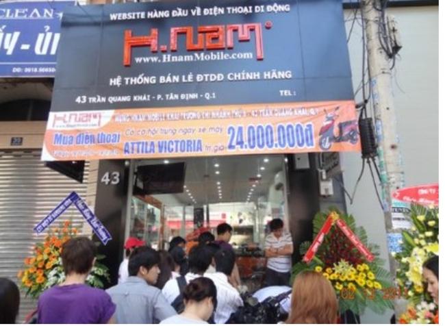 Hệ thống cửa hàng của Hnammobile
