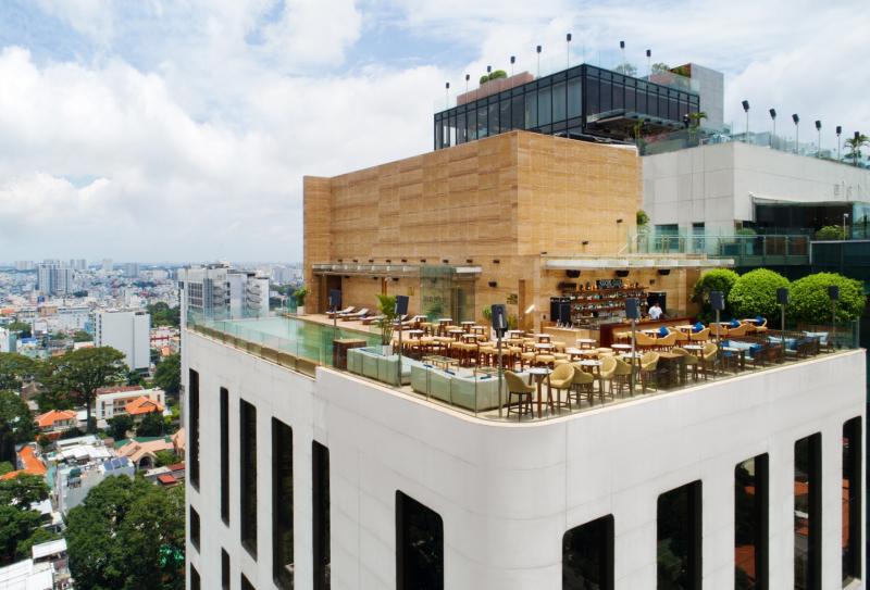 Vẻ sang trọng của nơi đây khi nhìn từ trên cao