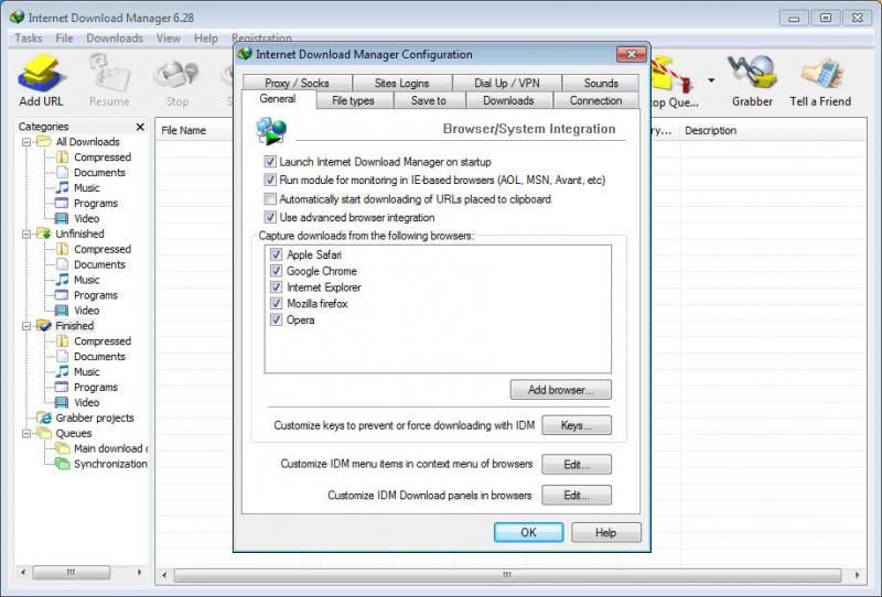 Hỗ trợ download - Internet Download Manager