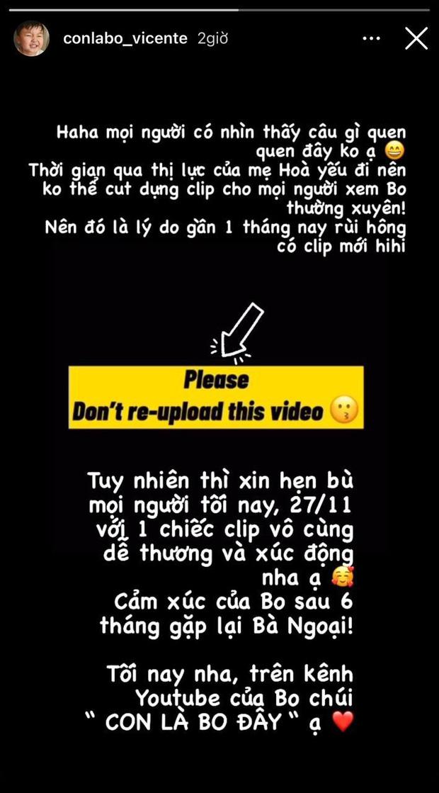 Lý do dạo gần đây Bo ít xuất hiện trên fanpage (Ảnh chụp màn hình)