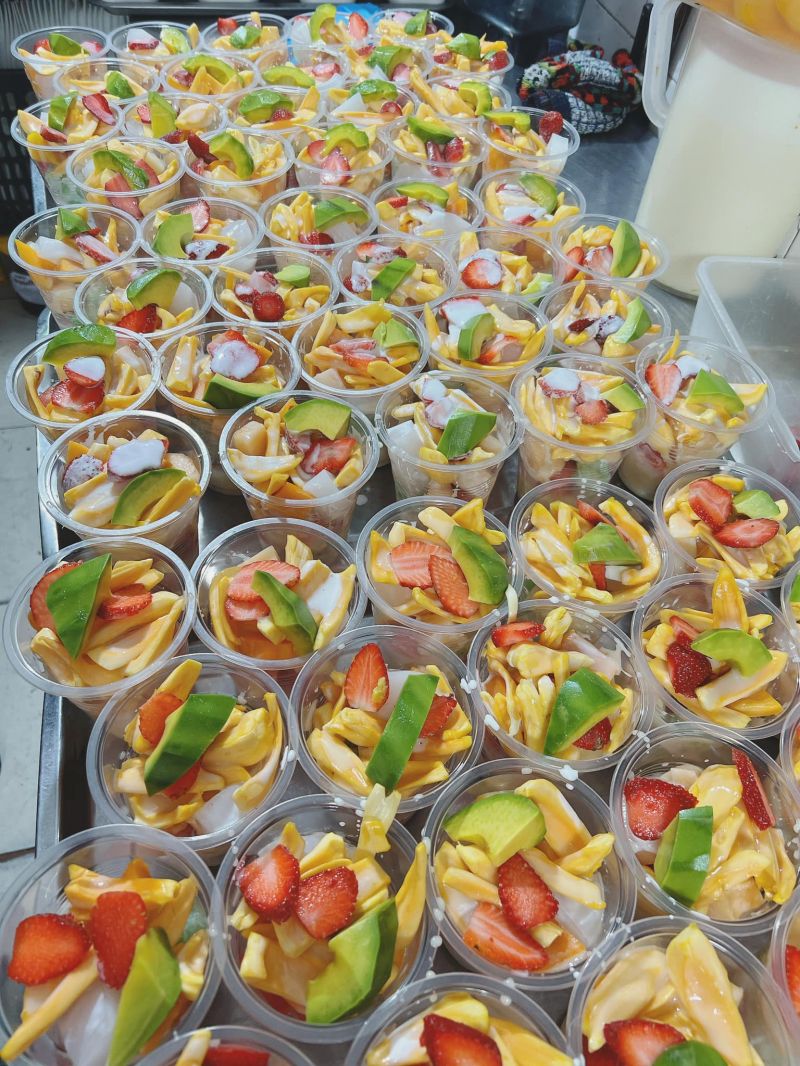 Hoa Quả Dầm Hoa Béo