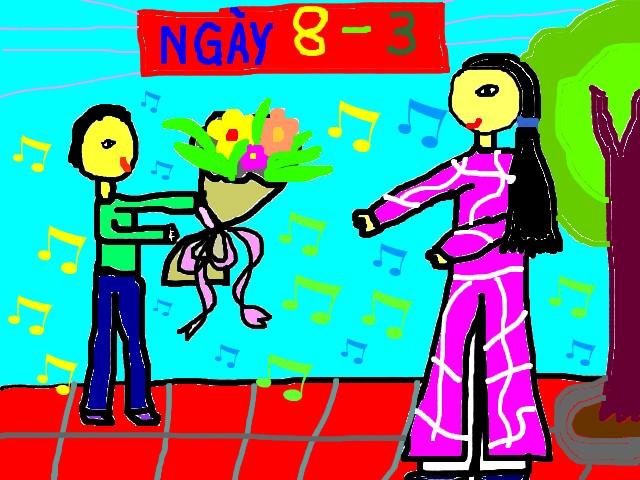 Bó hoa tặng Cô