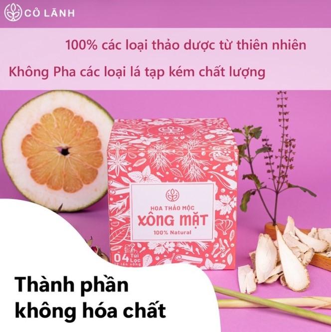 Hoa thảo dược xông mặt Cỏ Lành
