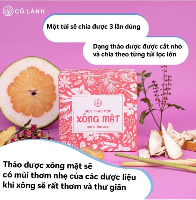 Hoa thảo dược xông mặt Cỏ Lành