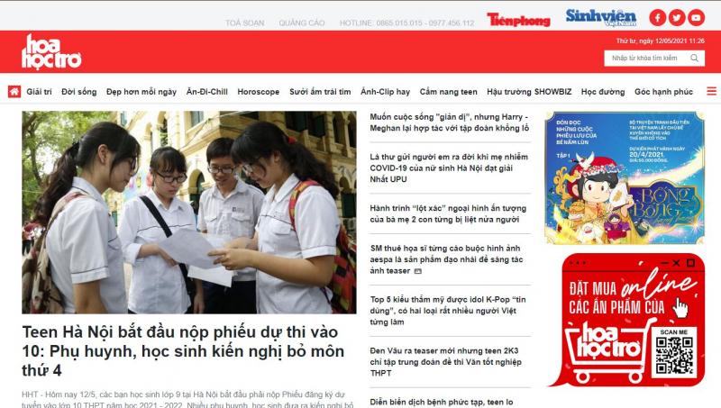 Website của Hoahoctro