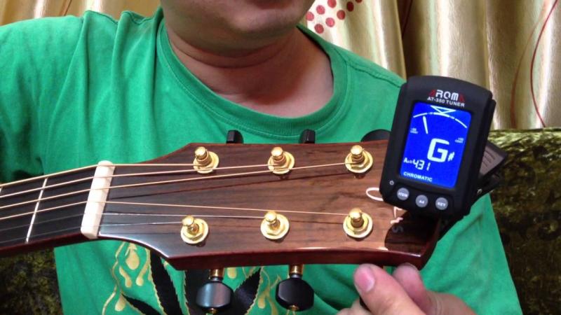 Học cách chỉnh lên dây đàn guitar