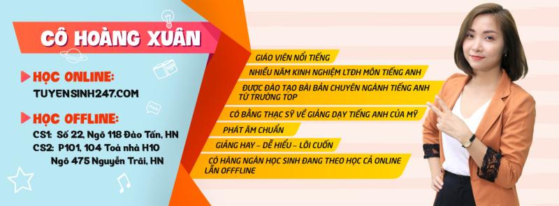 Học Tiếng Anh với Cô Hoàng Xuân