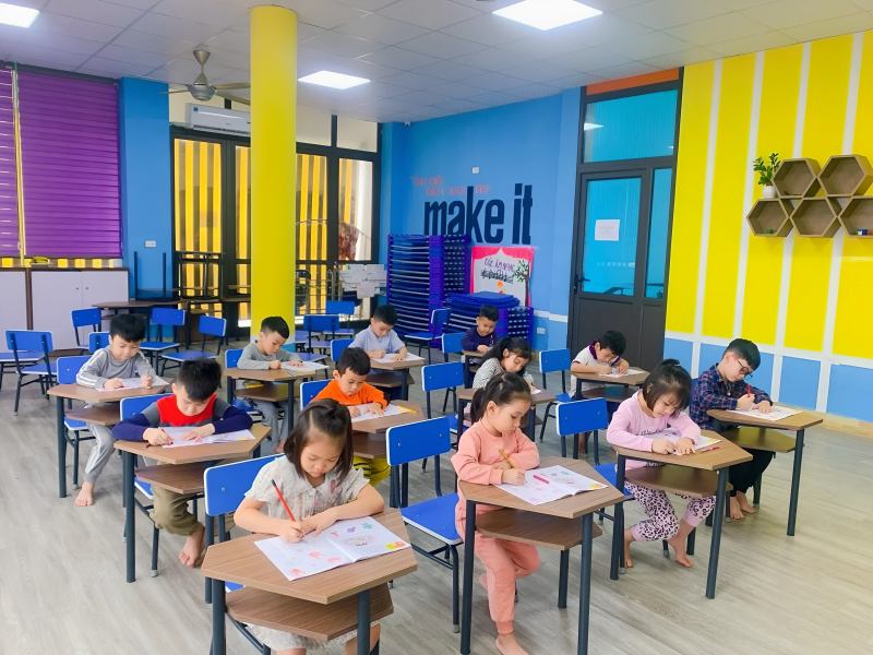 Không gian học tập tại Học viện Anh ngữ A Plus Nông Cống