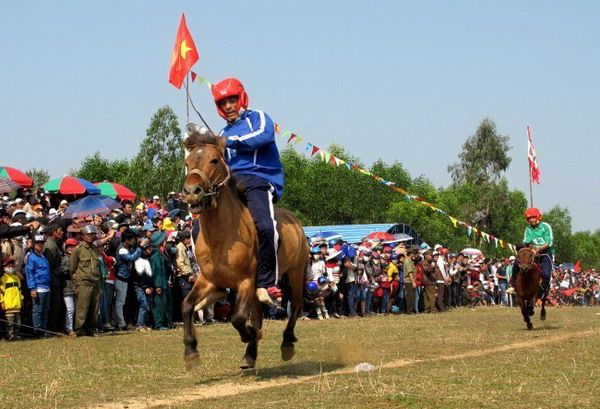 Đến đây trong ngày hội, du khách không chỉ được chiêm ngưỡng cuộc rước hoành tráng, trang nghiêm, xem lễ tế ngựa cùng bài văn tế đặc sắc