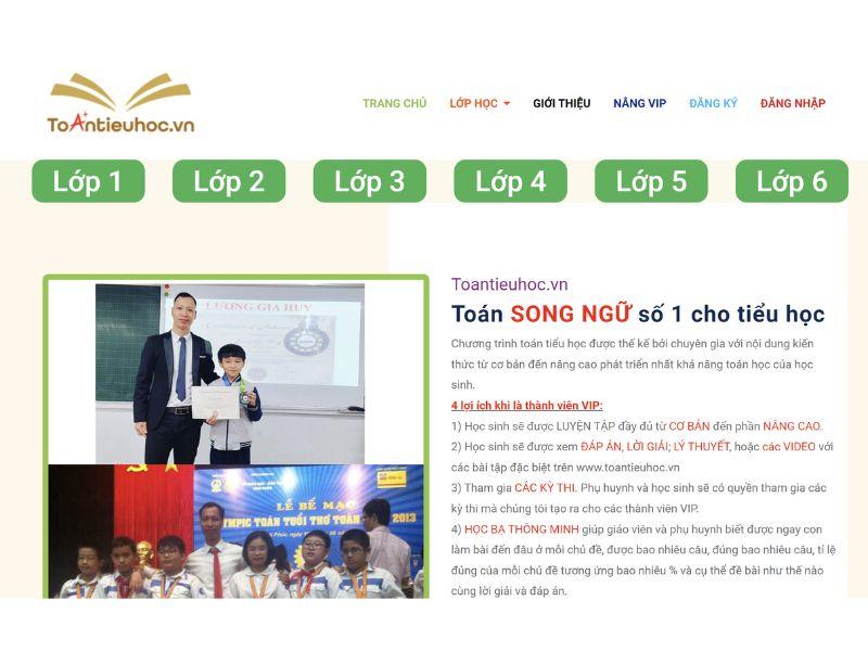 Trang web của Toán tiểu học