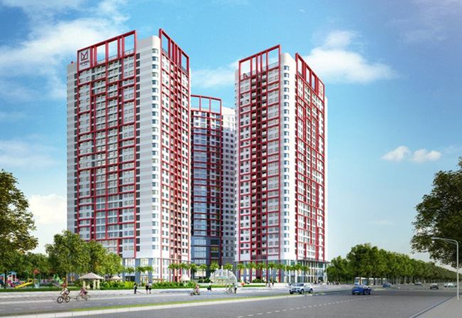 Các căn hộ có diện tích lớn từ 104 -128,1m2 bố trí 3-4 phòng ngủ, với giá bán là 24,5 triệu/m2