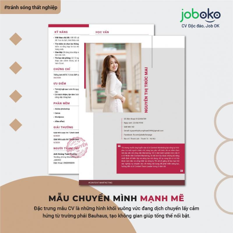 Mẫu CV Joboko