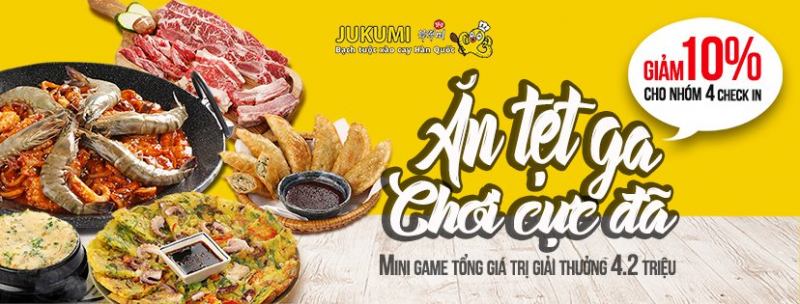 Jukumi, một nhà hàng chuyên về lẩu, nướng bạch tuộc với mức giá  vô cùng hợp lý.