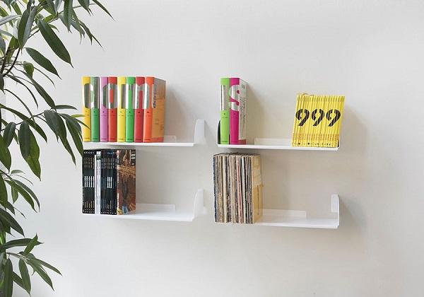 Kệ sách treo tường đơn giản phá cách