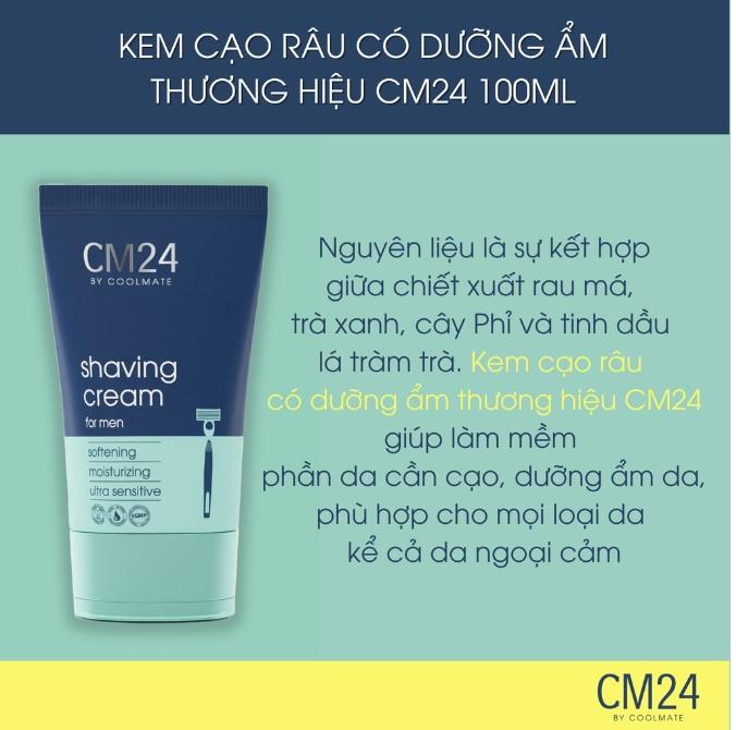 Kem cạo râu dưỡng ẩm CM24 Shaving Cream