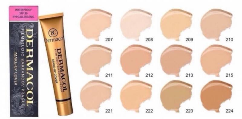 Kem nền che khuyết điểm che hình xăm Dermacol Make-up Cover 30g