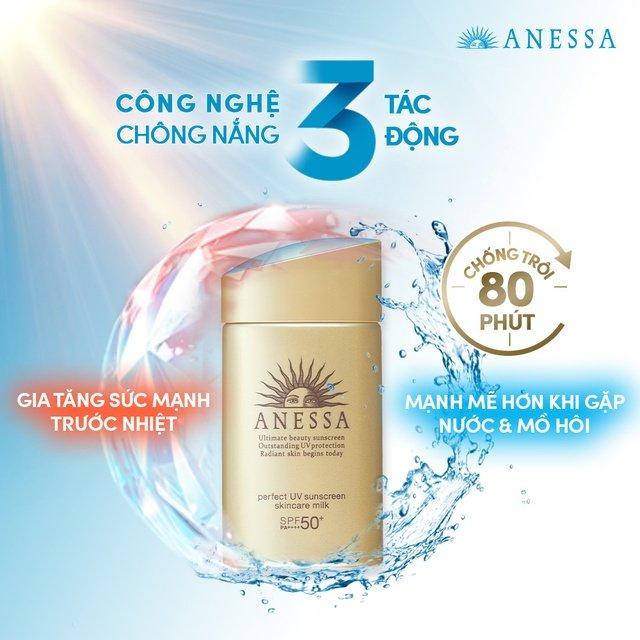 Kem chống nắng Anessa Perfect UV Sunscreen Skincare Milk SPF 50+ PA++++
