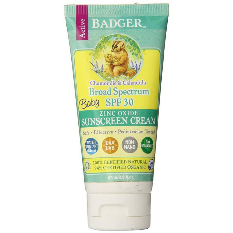 Kem chống nắng Badger Baby Chamomile and Calendula SPF 30