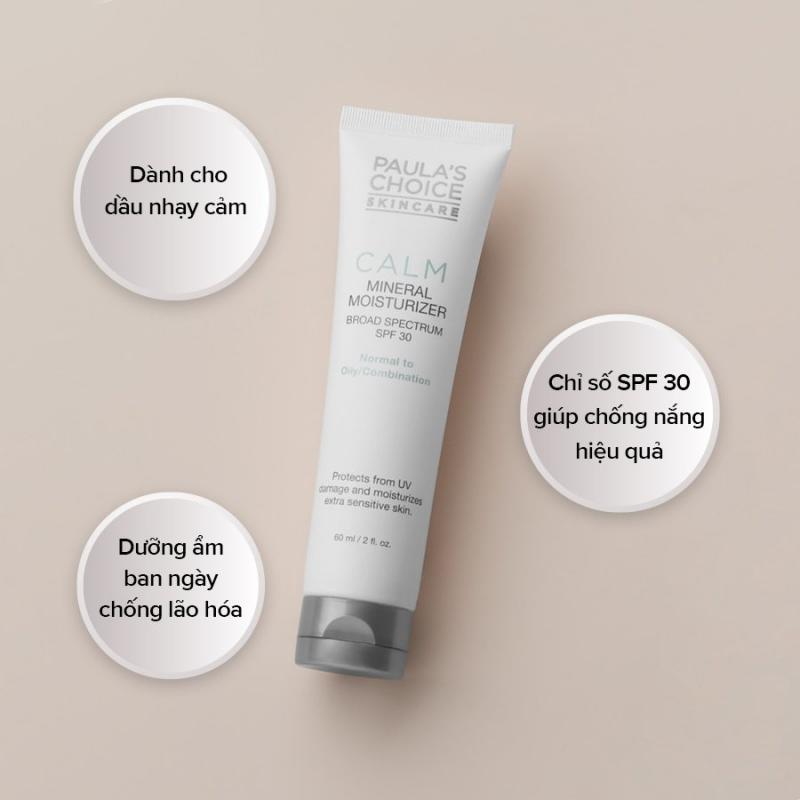 Kem chống nắng cho da nhạy cảm Paula’s Choice Calm Mineral Moisturizer SPF 30