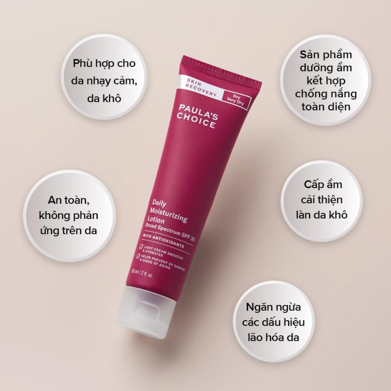 Kem chống nắng dưỡng ẩm phục hồi da tổn thương Paula’s Choice Skin Recovery Daily Moisturizing Lotion SPF 30