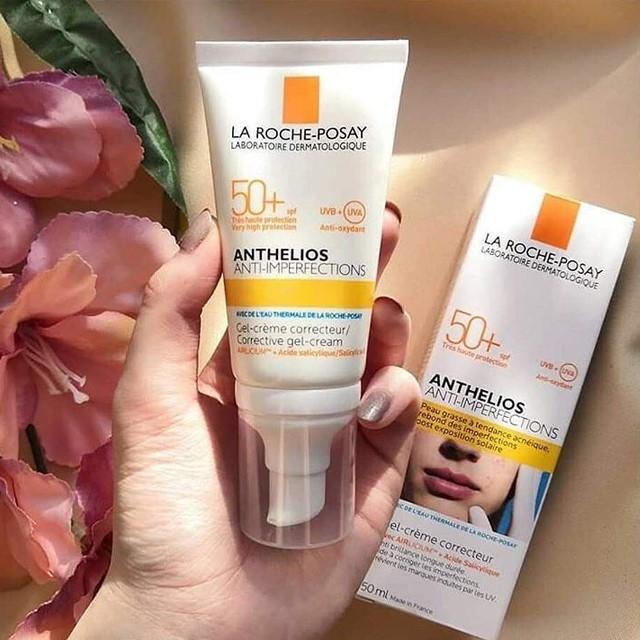 Kem chống nắng giúp bảo vệ da dành cho da bóng dầu, dễ nổi mụn La Roche-Posay Anthelios Anti-Imperfection 50ml