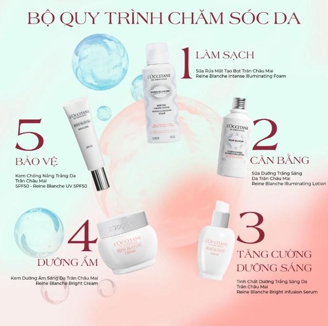 Kem chống nắng L'Occitane Reine Blanche Illuminating UV Shield