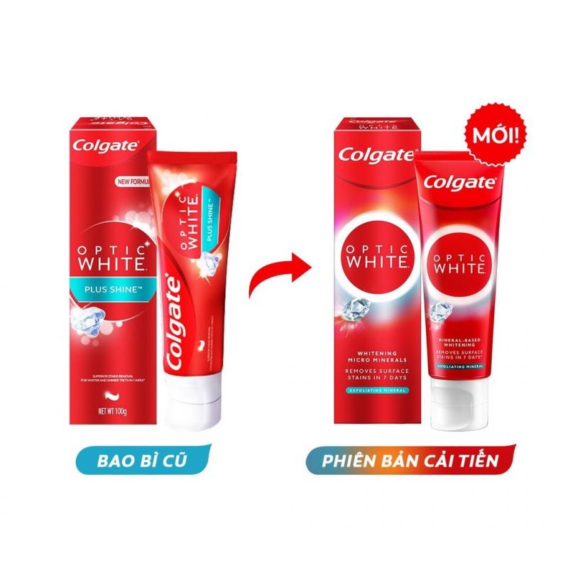 Kem đánh răng Colgate Optic White Plus Shine