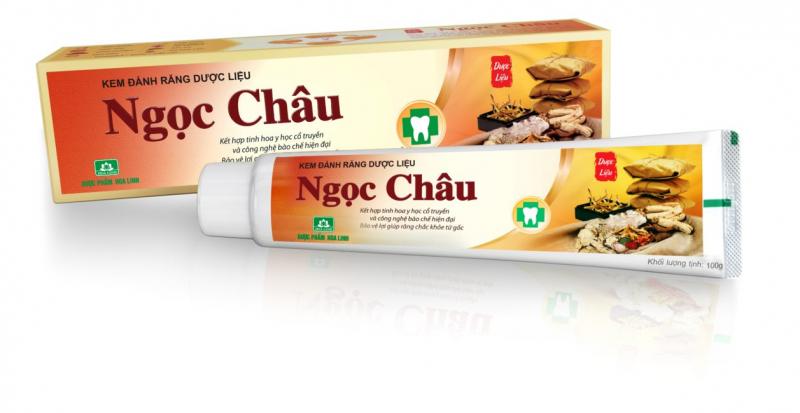 Kem đánh răng dược liệu Ngọc Châu trắng sáng