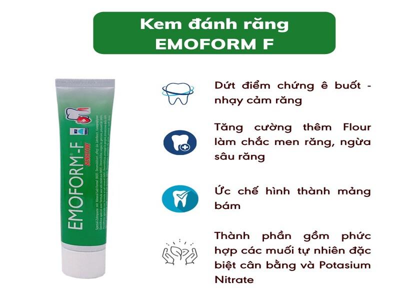 Kem đánh răng ê buốt Emoform F