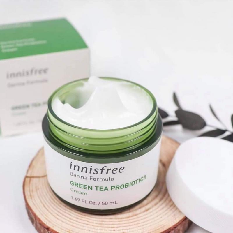Kem dưỡng ẩm Innisfree Derma Green Tea Probiotics Cream