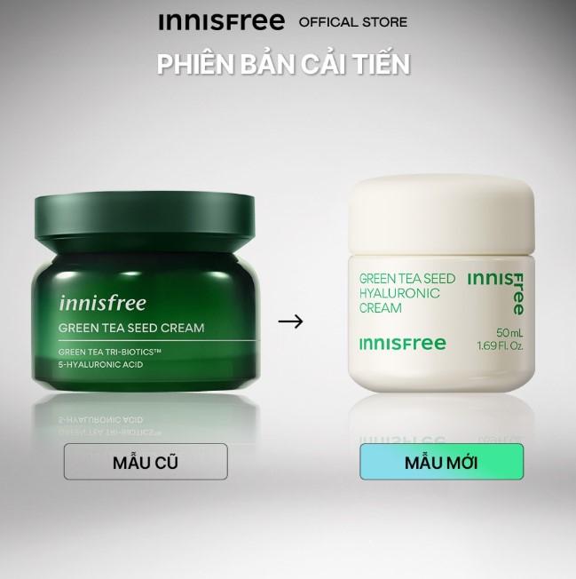 Kem dưỡng ẩm trà xanh Innisfree Green Tea Seed Hyaluronic Cream