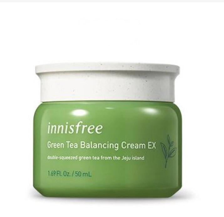 Kem dưỡng ẩm từ trà xanh đảo Jeju Innisfree Green Tea Balancing Cream EX 50ml