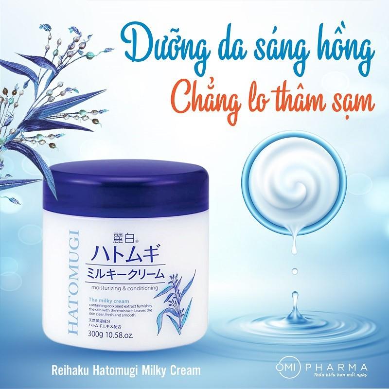 Kem dưỡng ẩm và làm sáng da Hatomugi Nhật Bản