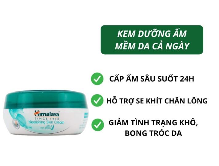 Kem dưỡng cấp ẩm se khít lỗ chân lông Himalaya Nourishing Skin Cream