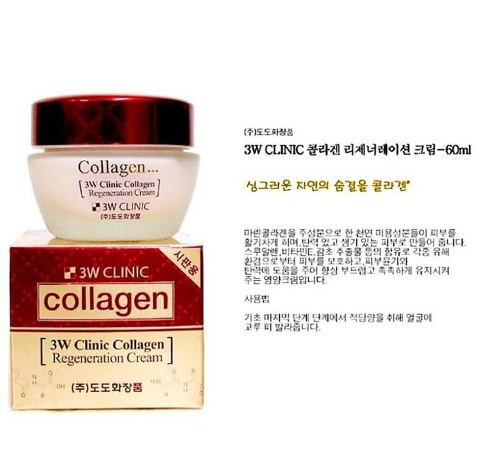 Kem dưỡng da 3W Clinic Collagen Regeneration Cream