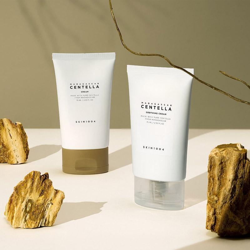 Kem dưỡng da giảm mụn chiết xuất rau má Skin1004 Madagascar Centella Soothing Cream