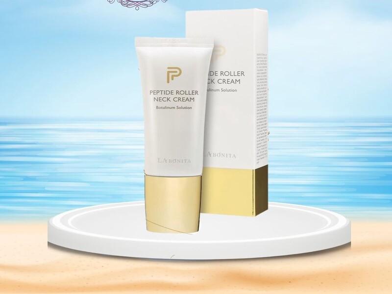 Kem dưỡng da giảm nếp nhăn vùng cổ - La Bonita Peptide Roller Neck Cream