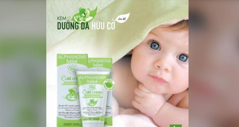 Kem dưỡng da hữu cơ cho bé Alphanova Bebe Cold Cream