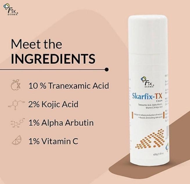 Kem dưỡng da mờ thâm nám, tàn nhang Fixderma Skarfix-TX Cream