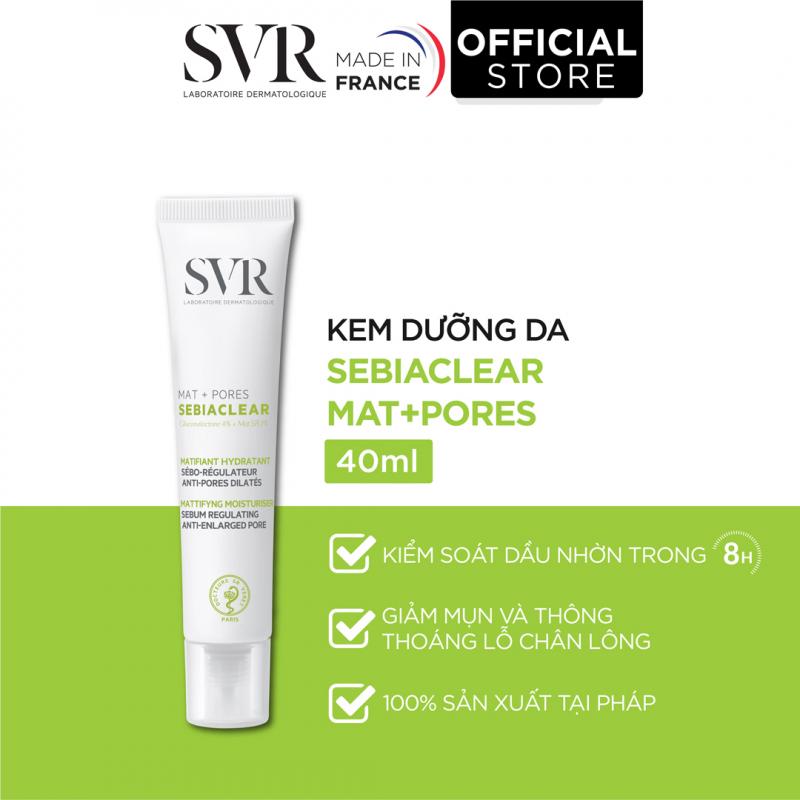 Kem dưỡng giảm mụn thoáng lỗ chân lông SVR Sebiaclear Mat + Pore