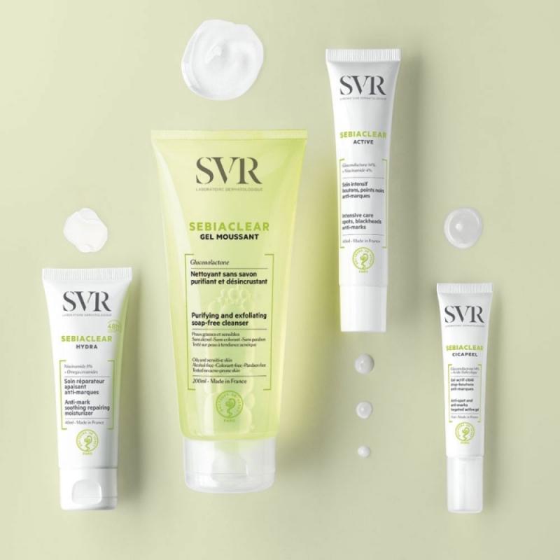 Kem dưỡng kiềm dầu, se khít lỗ chân lông SVR Sebiaclear Mat + Pores