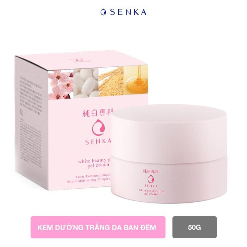 Kem dưỡng trắng da ban đêm Senka White Beauty Glow Gel Cream 50g